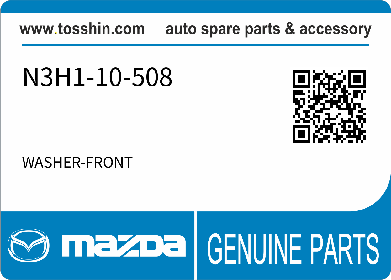 Mazda N3H1-10-508 WASHER-FRONT