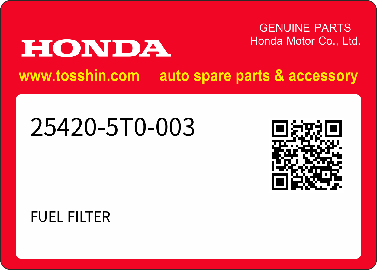 Honda 25420-5T0-003 FUEL FILTER
