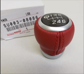 Red Leather Shift Knob